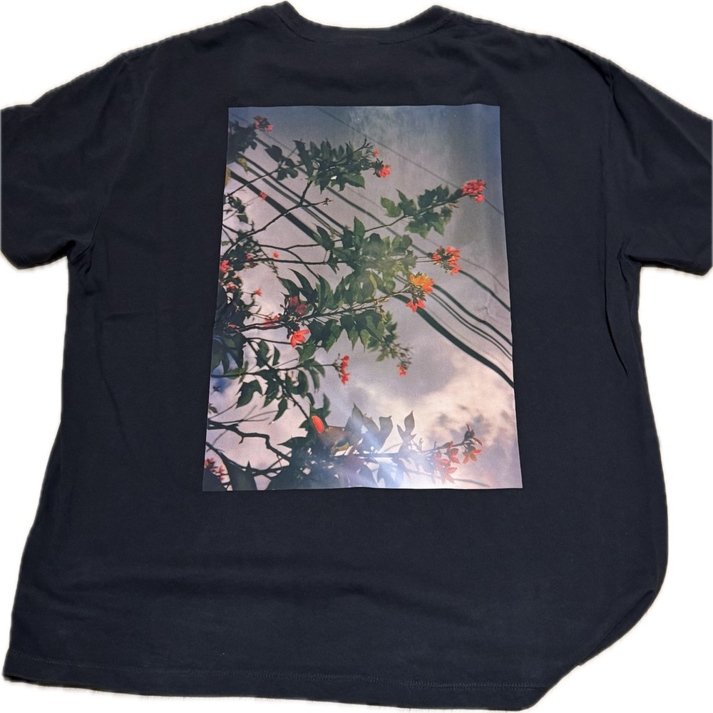 Essentials Fear Of God Floral Oversized Men’s Graphic Tee - Medium - Black